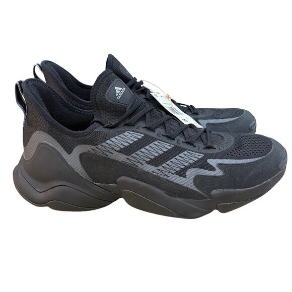 adidas Men’s SM Impact FLX All Black Football Training Performance Shoes 15 NEW main image 10